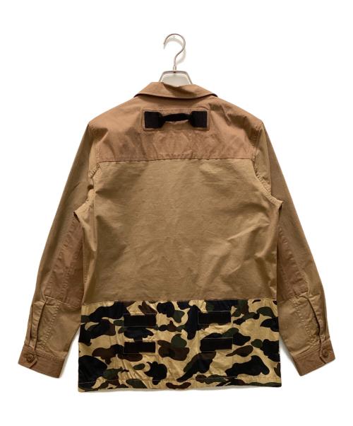 A BATHING APE（ア ベイシング エイプ）A BATHING APE (ア ベイシング エイプ) ハンティングジャケット ブラウン サイズ:Mの古着・服飾アイテム