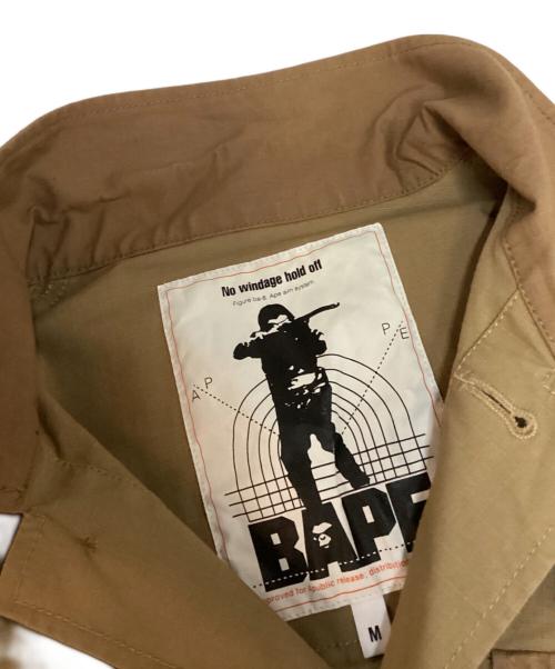 A BATHING APE（ア ベイシング エイプ）A BATHING APE (ア ベイシング エイプ) ハンティングジャケット ブラウン サイズ:Mの古着・服飾アイテム
