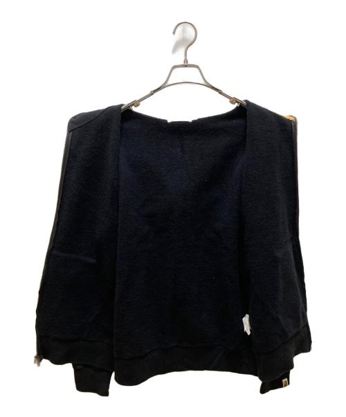 A BATHING APE（ア ベイシング エイプ）A BATHING APE (ア ベイシング エイプ) フードサルカモ ダブルジップパーカー ブラック サイズ:Lの古着・服飾アイテム