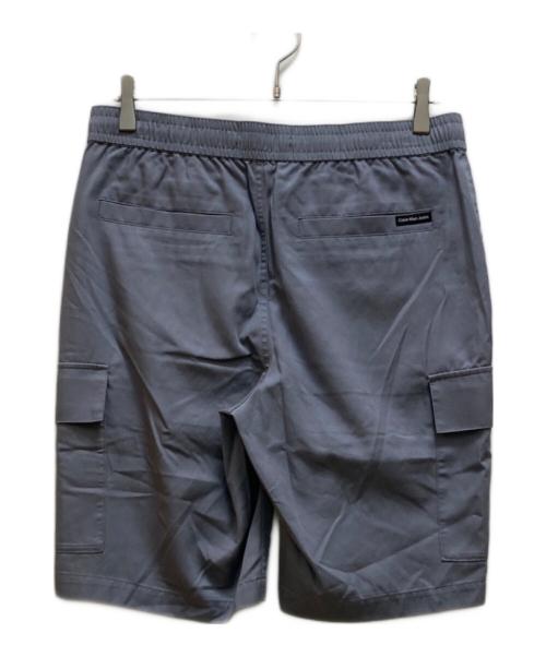 Calvin Klein Jeans（カルバンクラインジーンズ）Calvin Klein Jeans (カルバンクラインジーンズ) ロゴ ウーブン ハーフパンツ ブルー サイズ:Sの古着・服飾アイテム