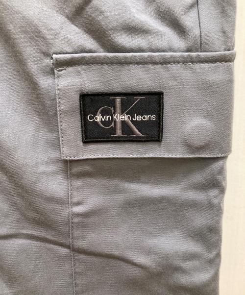 Calvin Klein Jeans（カルバンクラインジーンズ）Calvin Klein Jeans (カルバンクラインジーンズ) ロゴ ウーブン ハーフパンツ ブルー サイズ:Sの古着・服飾アイテム