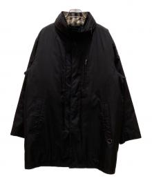 BURBERRY LONDON（バーバリーロンドン）の古着「ノバチェックダウンライナー スタンドカラージャケット」｜ブラック