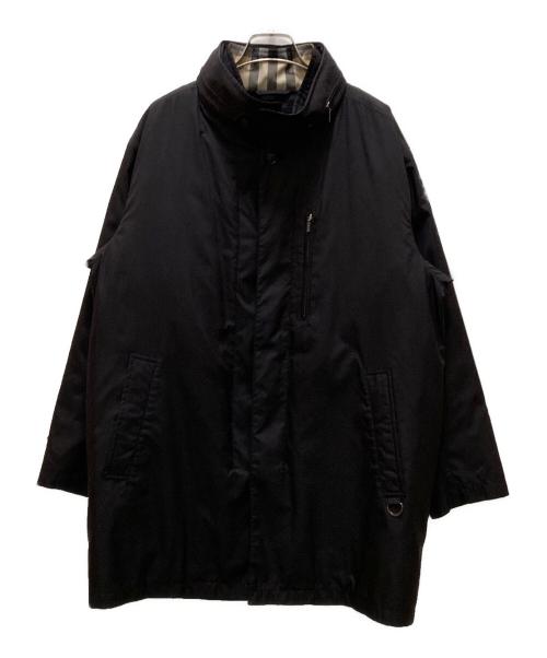 BURBERRY LONDON（バーバリーロンドン）BURBERRY LONDON (バーバリーロンドン) ノバチェックダウンライナー スタンドカラージャケット ブラック サイズ:Sの古着・服飾アイテム