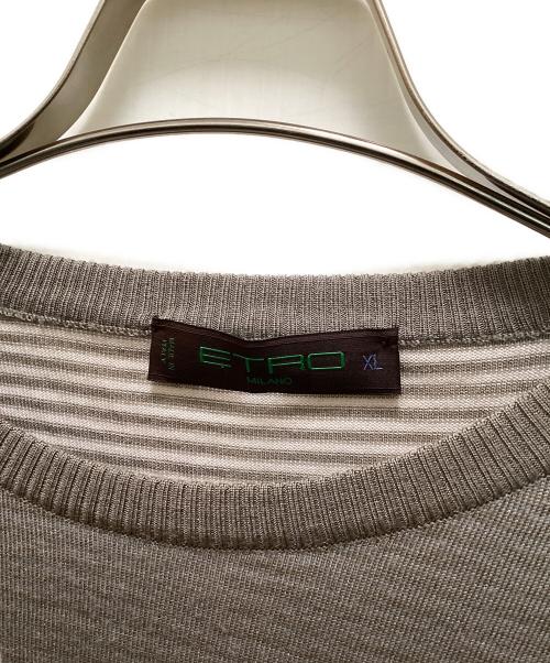 ETRO（エトロ）ETRO (エトロ) スイッチボーダーニット グリーン サイズ:XLの古着・服飾アイテム