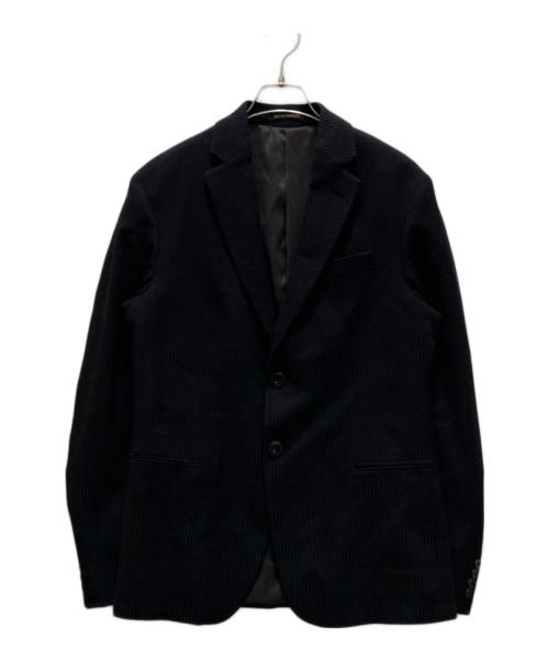 EMPORIO ARMANI（エンポリオ アルマーニ）EMPORIO ARMANI (エンポリオアルマーニ) F LINE 2Bテーラードジャケット ブラック サイズ:48の古着・服飾アイテム