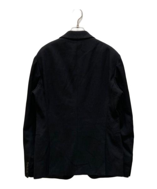 EMPORIO ARMANI（エンポリオ アルマーニ）EMPORIO ARMANI (エンポリオアルマーニ) F LINE 2Bテーラードジャケット ブラック サイズ:48の古着・服飾アイテム