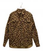 Hysteric Glamourヒステリックグラマー）の古着「レオパードレギュラーカラーシャツ」｜イエロー