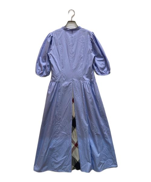 BLUE LABEL CRESTBRIDGE（ブルーレーベルクレストブリッジ）BLUE LABEL CRESTBRIDGE (ブルーレーベルクレストブリッジ) ニットビスチェシャツドレス ブルー サイズ:38の古着・服飾アイテム