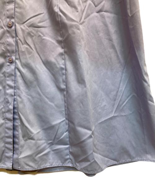 BLUE LABEL CRESTBRIDGE（ブルーレーベルクレストブリッジ）BLUE LABEL CRESTBRIDGE (ブルーレーベルクレストブリッジ) ニットビスチェシャツドレス ブルー サイズ:38の古着・服飾アイテム