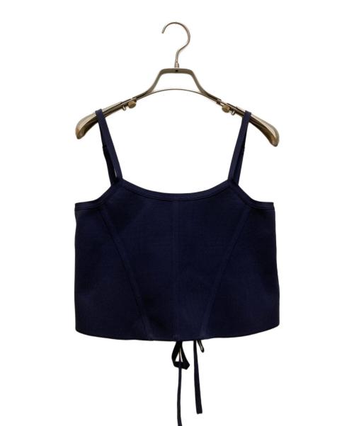 BLUE LABEL CRESTBRIDGE（ブルーレーベルクレストブリッジ）BLUE LABEL CRESTBRIDGE (ブルーレーベルクレストブリッジ) ニットビスチェシャツドレス ブルー サイズ:38の古着・服飾アイテム