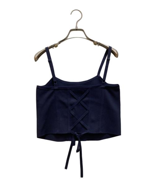 BLUE LABEL CRESTBRIDGE（ブルーレーベルクレストブリッジ）BLUE LABEL CRESTBRIDGE (ブルーレーベルクレストブリッジ) ニットビスチェシャツドレス ブルー サイズ:38の古着・服飾アイテム