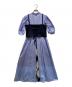 BLUE LABEL CRESTBRIDGE (ブルーレーベルクレストブリッジ) ニットビスチェシャツドレス ブルー サイズ:38：12000円