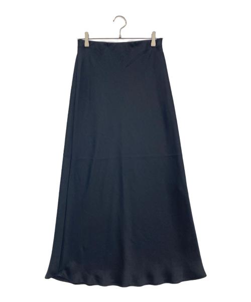 PLST（プラステ）PLST (プラステ) サテンスカート ブラック サイズ:Ｌの古着・服飾アイテム