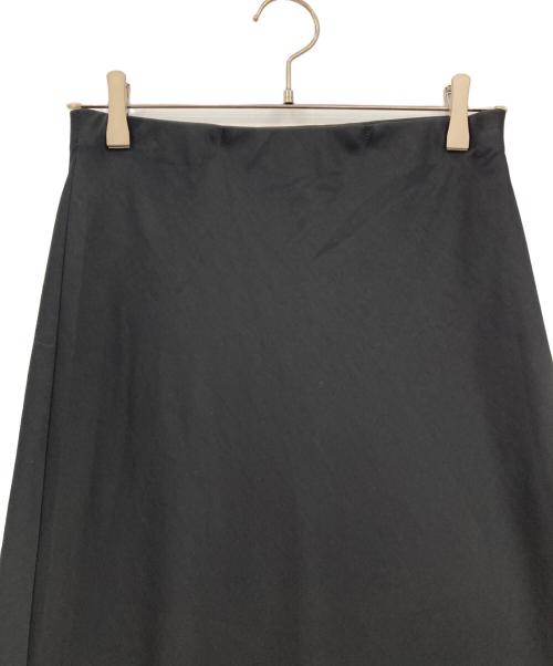 PLST（プラステ）PLST (プラステ) サテンスカート ブラック サイズ:Ｌの古着・服飾アイテム