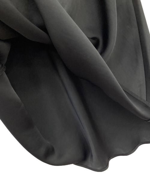 PLST（プラステ）PLST (プラステ) サテンスカート ブラック サイズ:Ｌの古着・服飾アイテム