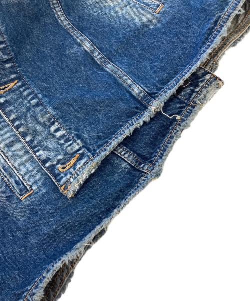 DIESEL（ディーゼル）DIESEL (ディーゼル) ダメージ加工デニムジャケット インディゴ サイズ:Ⅼの古着・服飾アイテム
