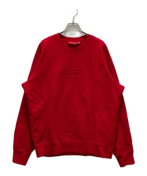 SUPREME（シュプリーム）SUPREME (シュプリーム) カットアウトボックスロゴスウェット レッド サイズ:Ⅼの古着・服飾アイテム