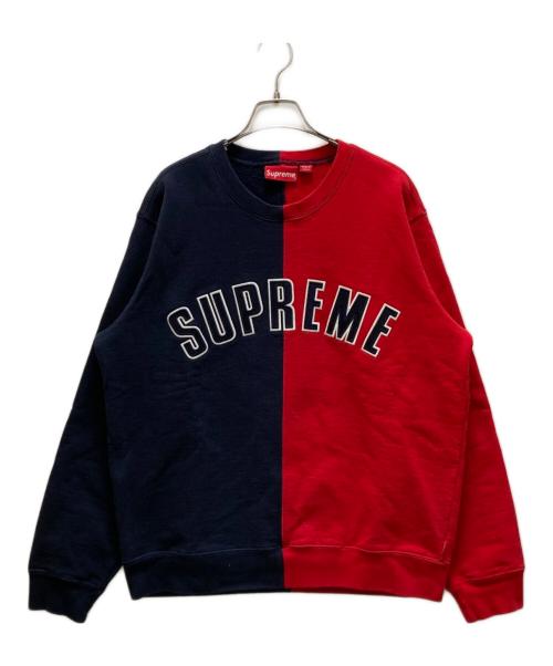 SUPREME（シュプリーム）SUPREME (シュプリーム) スプリットロゴ スウェット レッド×ブラック サイズ:Mの古着・服飾アイテム