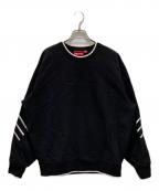 SUPREMEシュプリーム）の古着「ストレッチクルーネック スウェット」｜ブラック×ホワイト