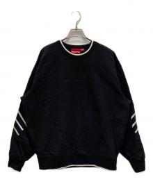SUPREME（シュプリーム）の古着「ストレッチクルーネック スウェット」｜ブラック×ホワイト