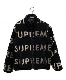 SUPREME（シュプリーム）の古着「リバーシブルロゴフリースジャケット」｜ブラック