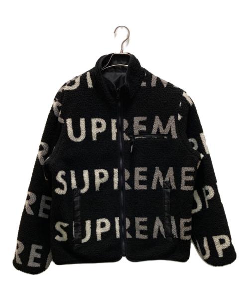 SUPREME（シュプリーム）Supreme (シュプリーム) リバーシブルロゴフリースジャケット ブラック サイズ:Mの古着・服飾アイテム