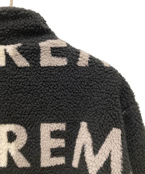 SUPREME（シュプリーム）Supreme (シュプリーム) リバーシブルロゴフリースジャケット ブラック サイズ:Mの古着・服飾アイテム