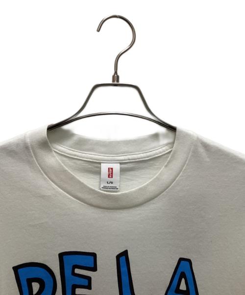 LEVI'S（リーバイス）LEVI'S (リーバイス) De La Soul (デラソウル) コラボ 3 FEET HIGH WHITE Tシャツ ホワイト×ブルー サイズ:Lの古着・服飾アイテム