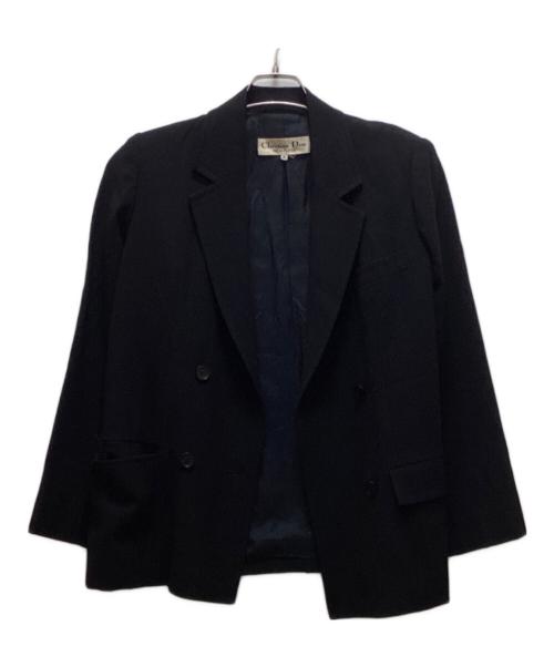 Christian Dior（クリスチャン ディオール）Christian Dior (クリスチャン ディオール) ヴィンテージダブルジャケット ブラック サイズ:Mの古着・服飾アイテム