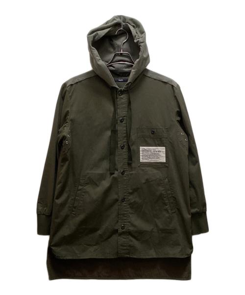 DIESEL（ディーゼル）DIESEL (ディーゼル) フーデッドシャツジャケット オリーブ サイズ:ｘｓの古着・服飾アイテム