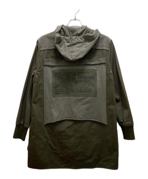 DIESEL（ディーゼル）DIESEL (ディーゼル) フーデッドシャツジャケット オリーブ サイズ:ｘｓの古着・服飾アイテム