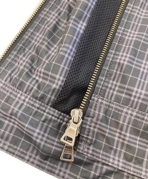 BURBERRY BLACK LABEL（バーバリーブラックレーベル）BURBERRY BLACK LABEL (バーバリーブラックレーベル) ダブルジップチェックジャケット グレー サイズ:Ⅼの古着・服飾アイテム