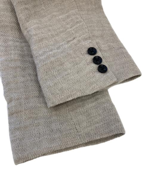 saby（サバイ）saby (サバイ) ウールリネン ダブルガーゼジャケット ベージュ サイズ:1(S)の古着・服飾アイテム