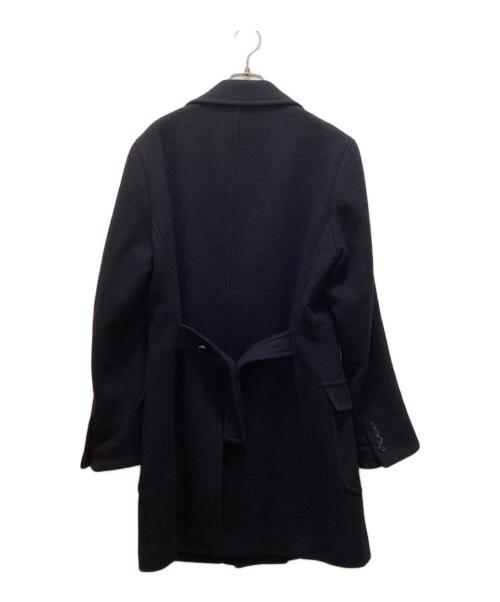 NO BRAND（ノーブランド）NO BRAND (ノーブランド) ダブルウールコート ネイビー サイズ:Lの古着・服飾アイテム