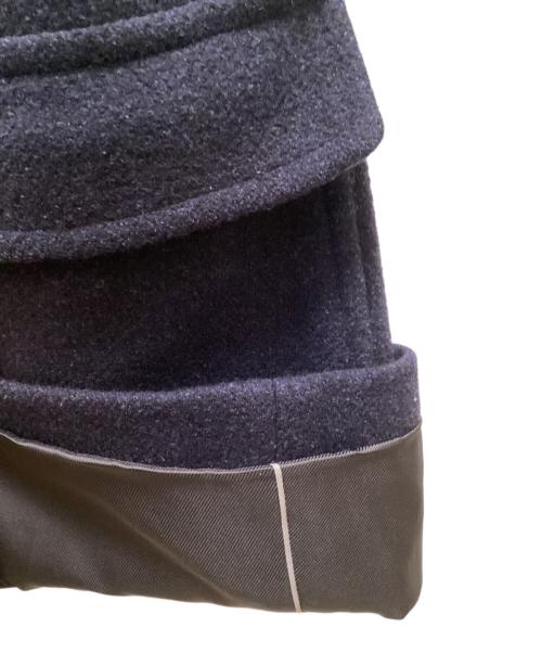 NO BRAND（ノーブランド）NO BRAND (ノーブランド) ダブルウールコート ネイビー サイズ:Lの古着・服飾アイテム