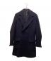 NO BRAND（ノーブランド）の古着「ダブルウールコート」｜ネイビー
