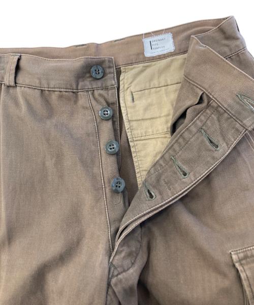 ordinary fits（オーディナリーフィッツ）ordinary fits (オーディナリーフィッツ) M47 Type Cargo Pants ブラウン サイズ:22の古着・服飾アイテム