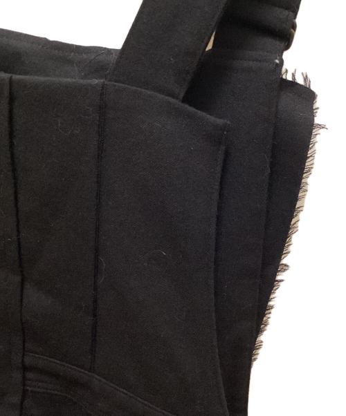 yohji yamamoto+noir（ヨウジヤマモトプリュスノアール）yohji yamamoto+Noir (ヨウジヤマモトプリュスノアール) ウールサロペット ブラック サイズ:1の古着・服飾アイテム