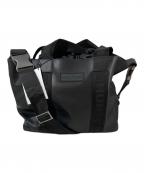 HUNTERハンター）の古着「ラバライズドレザー2WAYバッグ」｜ブラック