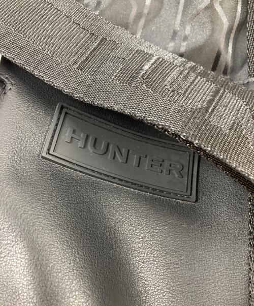 HUNTER（ハンター）HUNTER (ハンター) ラバライズドレザー2WAYバッグ ブラックの古着・服飾アイテム