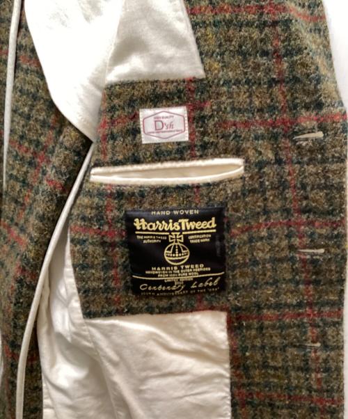 Harris Tweed（ハリスツイード）Harris Tweed (ハリスツイード) D'sh (ディッシュ) ウールテーラードジャケット グリーン サイズ:40の古着・服飾アイテム