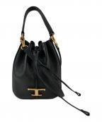TOD'Sトッズ）の古着「2WAYレザー バケットバッグ」｜ブラック