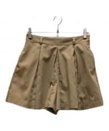 FRED PERRY×RAY BEAMS（フレッドペリー×レイ ビームス）の古着「別注プリーツショーツ」｜ベージュ