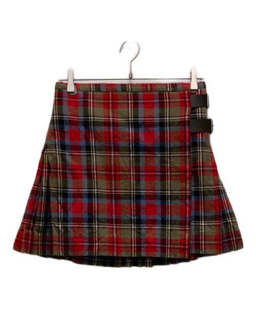 Vivienne Westwood RED LABEL（ヴィヴィアンウエストウッドレッドレーベル）Vivienne Westwood RED LABEL (ヴィヴィアンウエストウッドレッドレーベル) ミニキルトチェックスカート レッド サイズ:00の古着・服飾アイテム