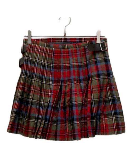 Vivienne Westwood RED LABEL（ヴィヴィアンウエストウッドレッドレーベル）Vivienne Westwood RED LABEL (ヴィヴィアンウエストウッドレッドレーベル) ミニキルトチェックスカート レッド サイズ:00の古着・服飾アイテム