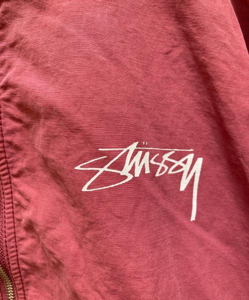 stussy（ステューシー）stussy (ステューシー) ウェーブダイ ビーチシェル ナイロンジャケット パープル サイズ:Mの古着・服飾アイテム