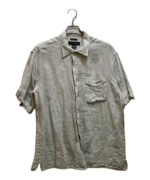BANANA REPUBLIC（バナナリパブリック）BANANA REPUBLIC (バナナリパブリック) リネンオープンカラーシャツ グリーン サイズ:Mの古着・服飾アイテム