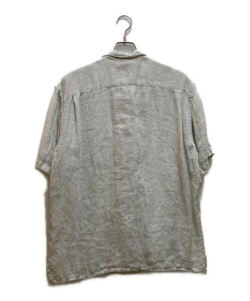 BANANA REPUBLIC（バナナリパブリック）BANANA REPUBLIC (バナナリパブリック) リネンオープンカラーシャツ グリーン サイズ:Mの古着・服飾アイテム
