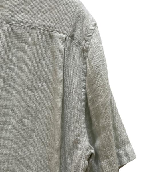 BANANA REPUBLIC（バナナリパブリック）BANANA REPUBLIC (バナナリパブリック) リネンオープンカラーシャツ グリーン サイズ:Mの古着・服飾アイテム