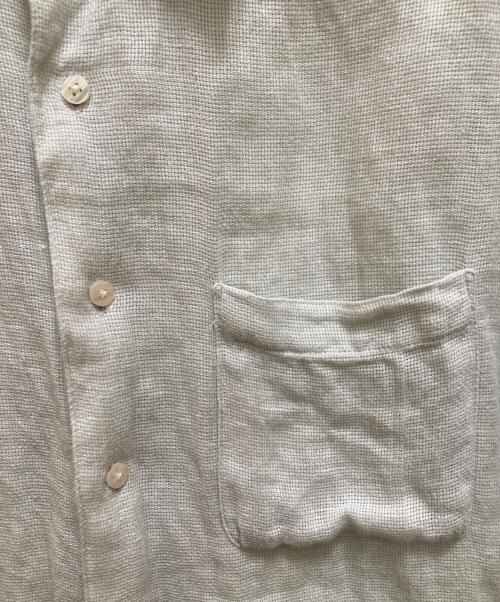 BANANA REPUBLIC（バナナリパブリック）BANANA REPUBLIC (バナナリパブリック) リネンオープンカラーシャツ グリーン サイズ:Mの古着・服飾アイテム